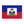 Haiti National Blue & Red Outdoor Flag with White Insert Coat of Arms (1987)