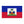 Haiti National Blue & Red Outdoor Flag with White Insert Coat of Arms (1987)