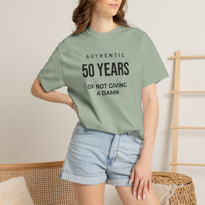 Authentic 50 Years of Not Giving a Damn T-Shirt — Funny 50th Birthday Tee