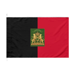 Hayti (Haiti) Imperial Black & Red Outdoor Flag with Imperial Coat of Arms - 1805-1806