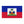 Haiti National Blue & Red Outdoor Flag with White Insert Coat of Arms (1987)